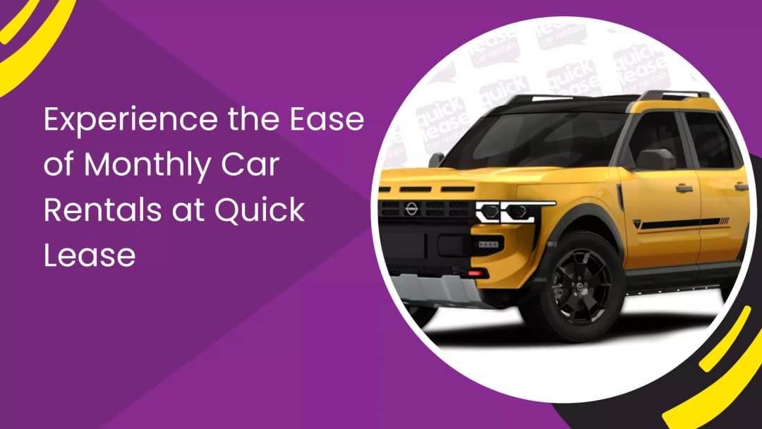 Experience the Absolute Ease of Monthly Car Rentals in Dubai